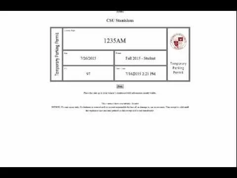 Michigan temporary registration permit