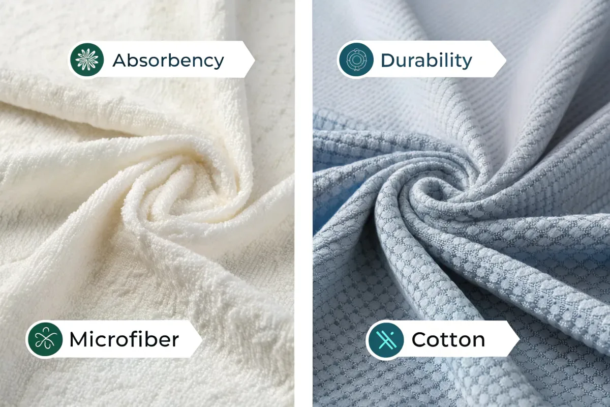 microfiber vs cotton cloths