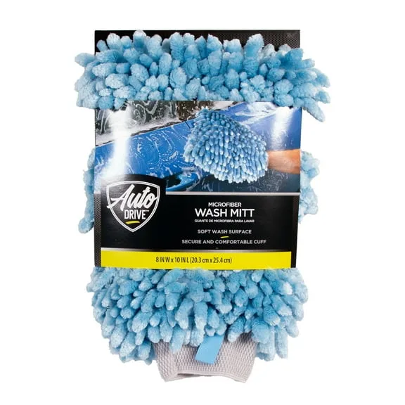 microfiber wash mitt and pH-neutral shampoo