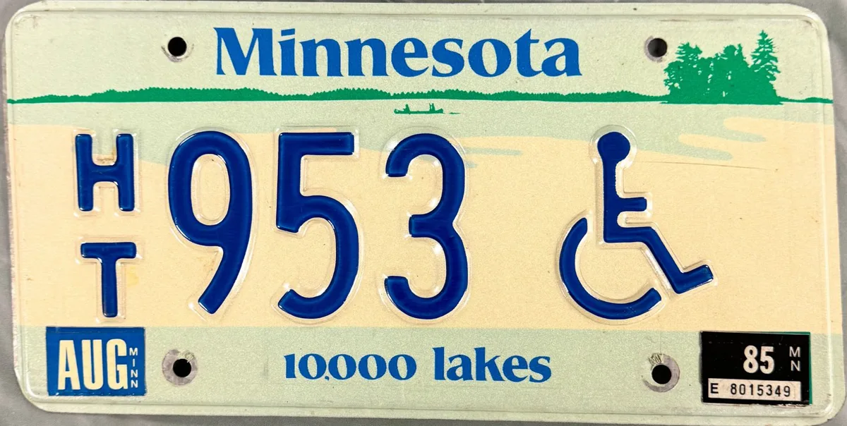 Minnesota disability license plate