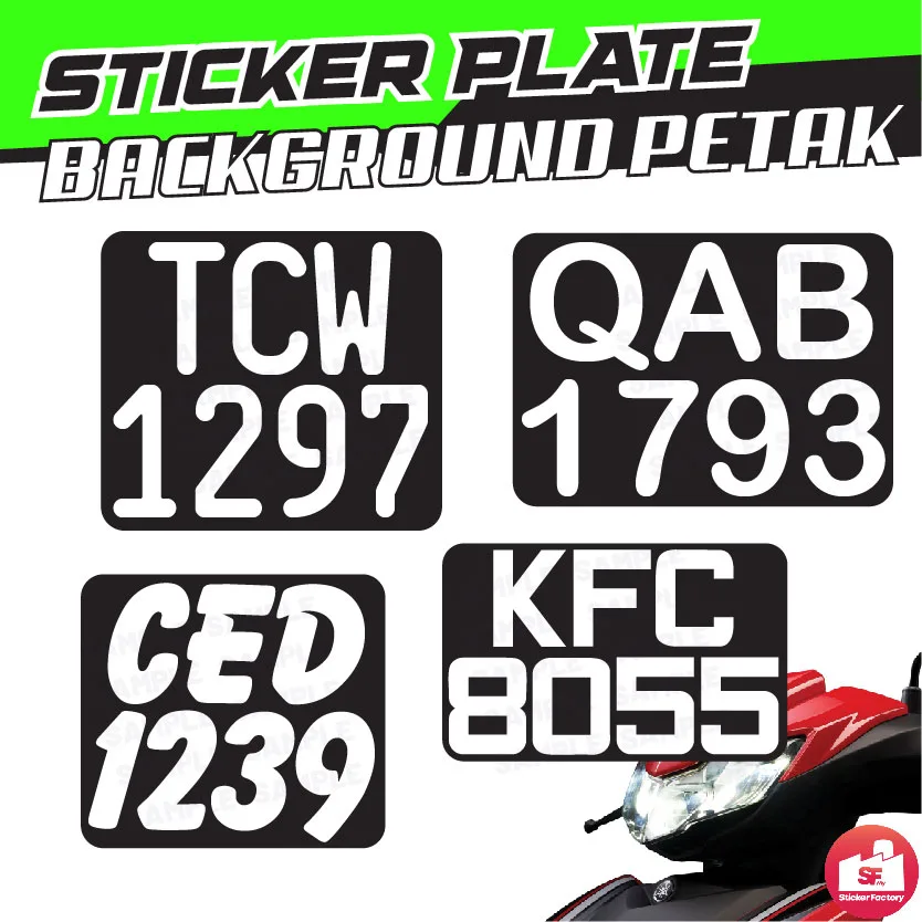 Motorcycle validation sticker