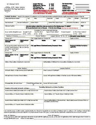 MV-1 Title/Tag Application