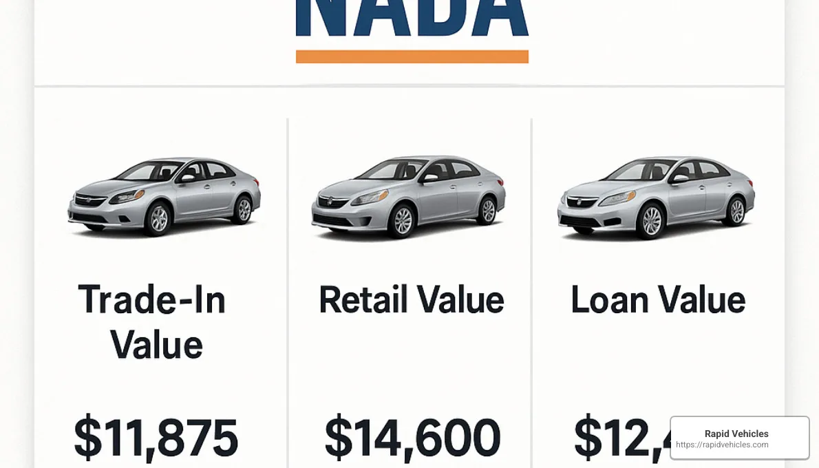 NADA vehicle valuation guide example