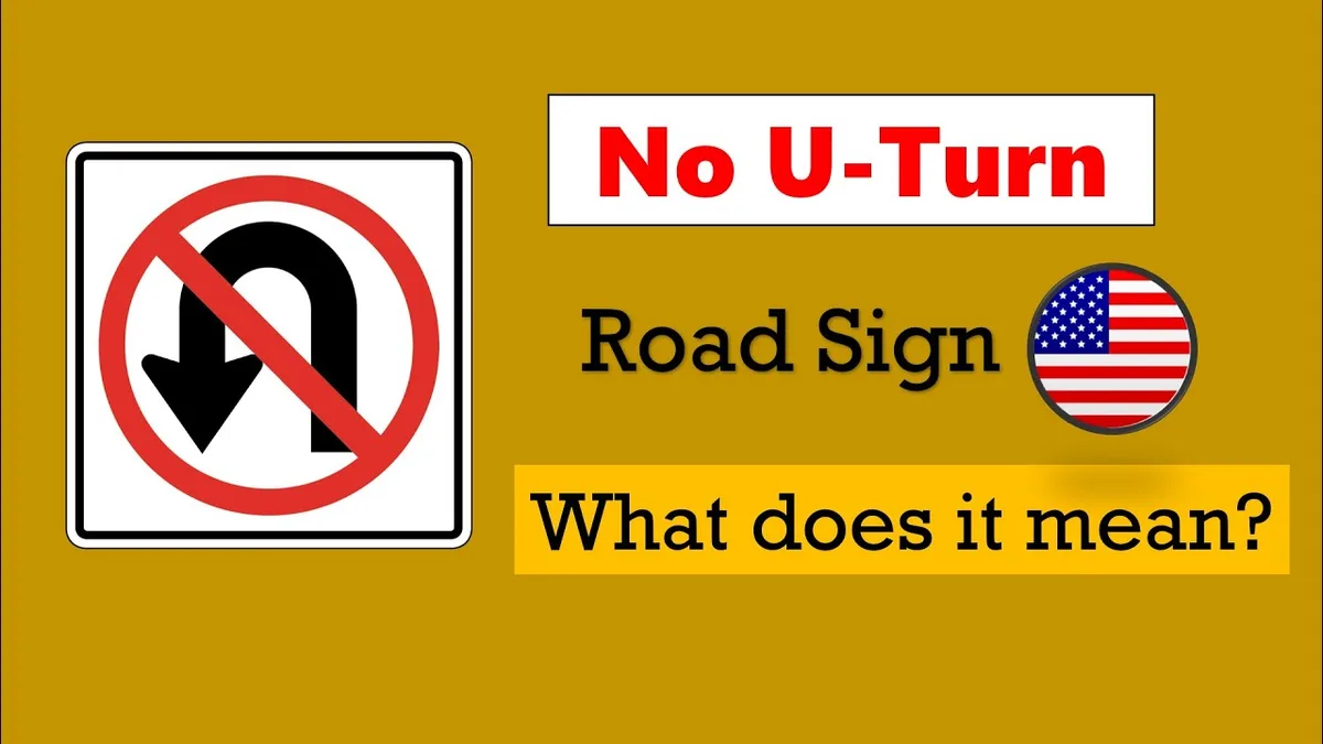 No U-Turn sign Massachusetts