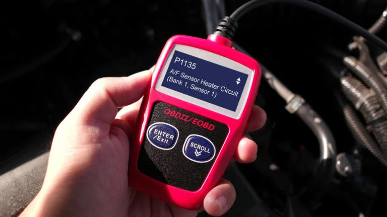 OBD-II scanner emissions failure