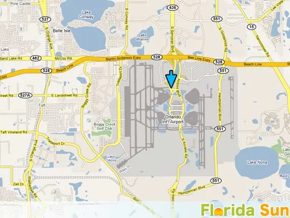 Orlando International Airport rental car counters