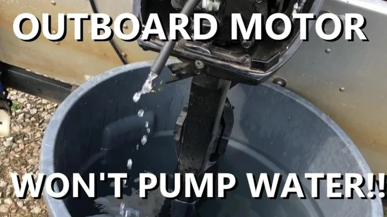 outboard motor water spray
