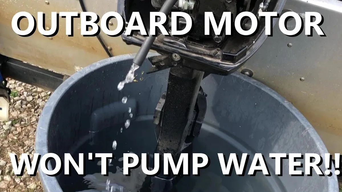 outboard motor water spray