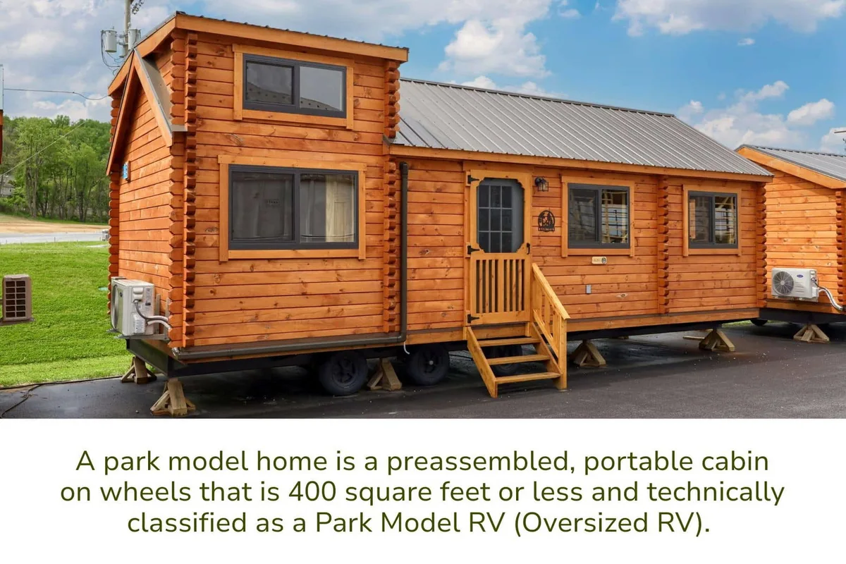 Park model RV on permanent foundation