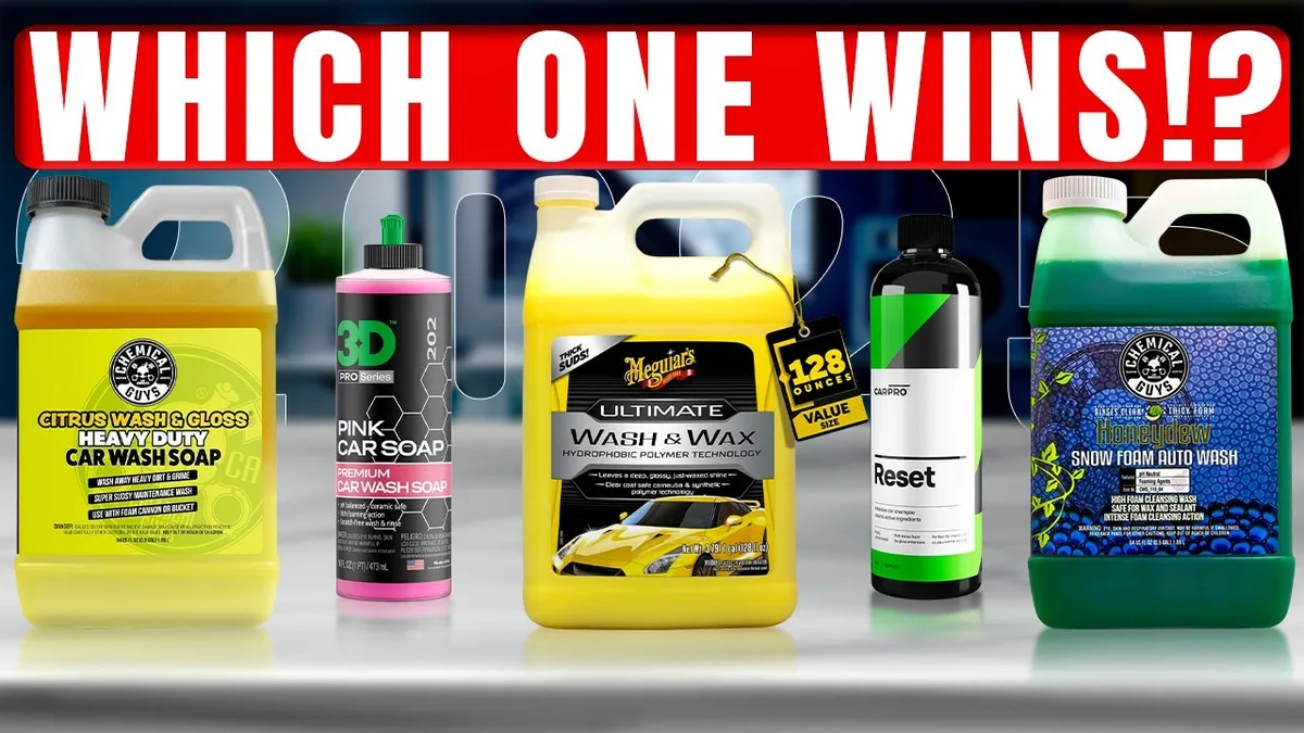 pH-balanced car shampoo