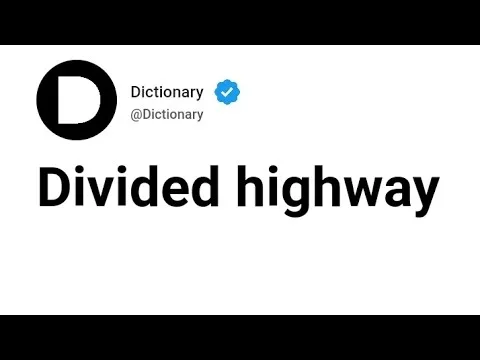 physical barrier divided highway