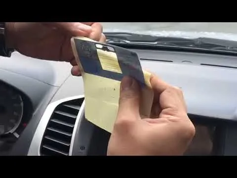 Plate tab validation sticker