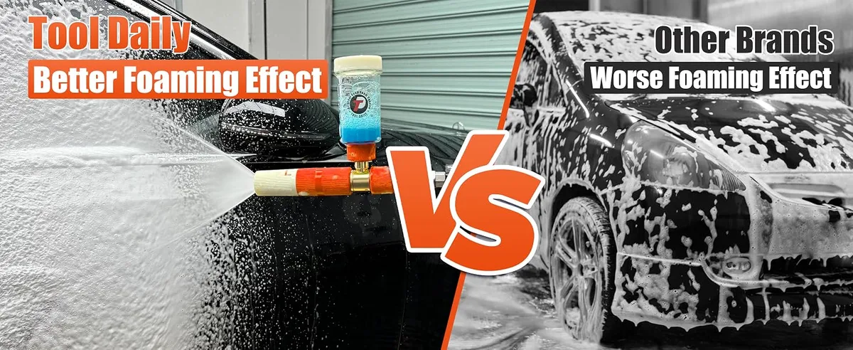 portable pressure washer vs foam cannon