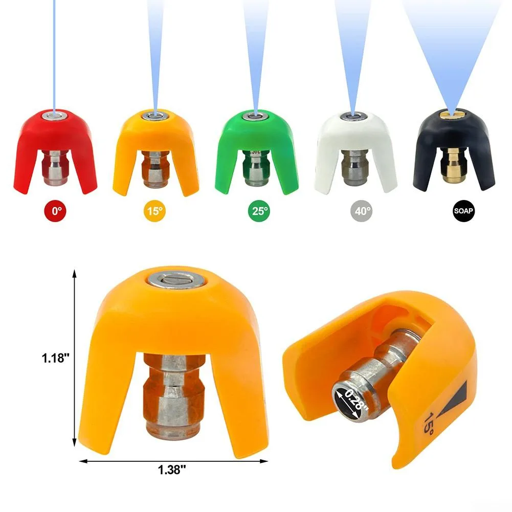 pressure washer nozzle types