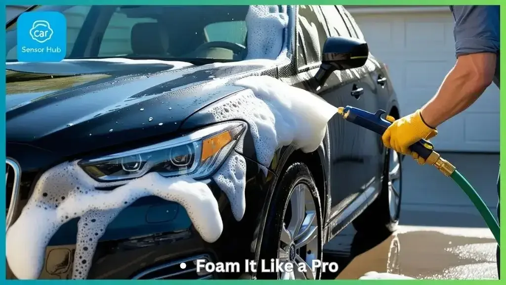 pressure washing car exterior