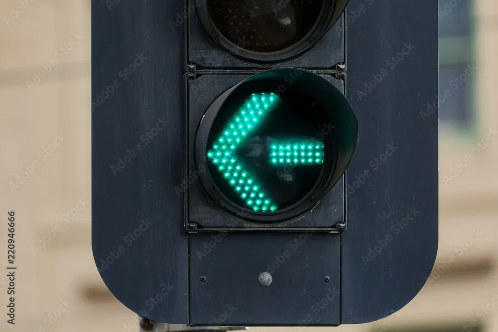 protected left turn signal