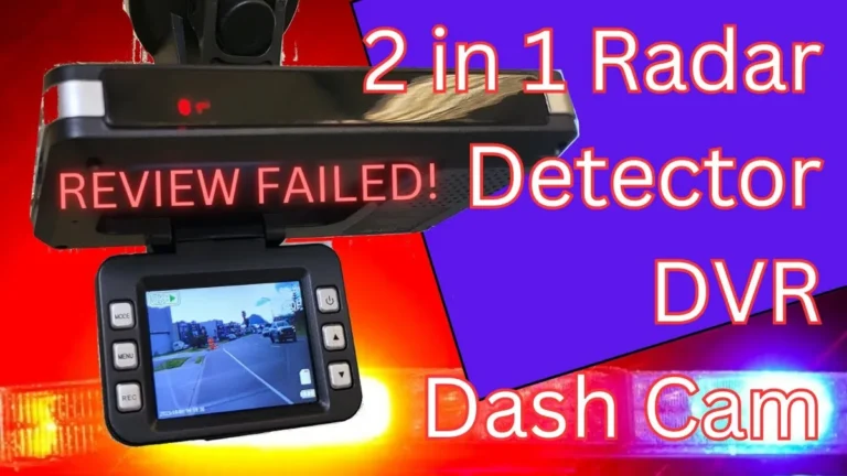 Radar detector mounted on car dashboard