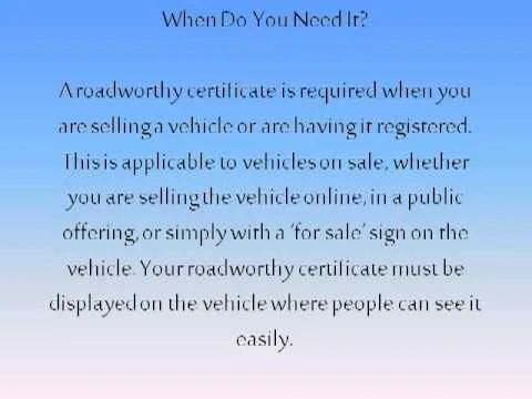 roadworthy certificate example