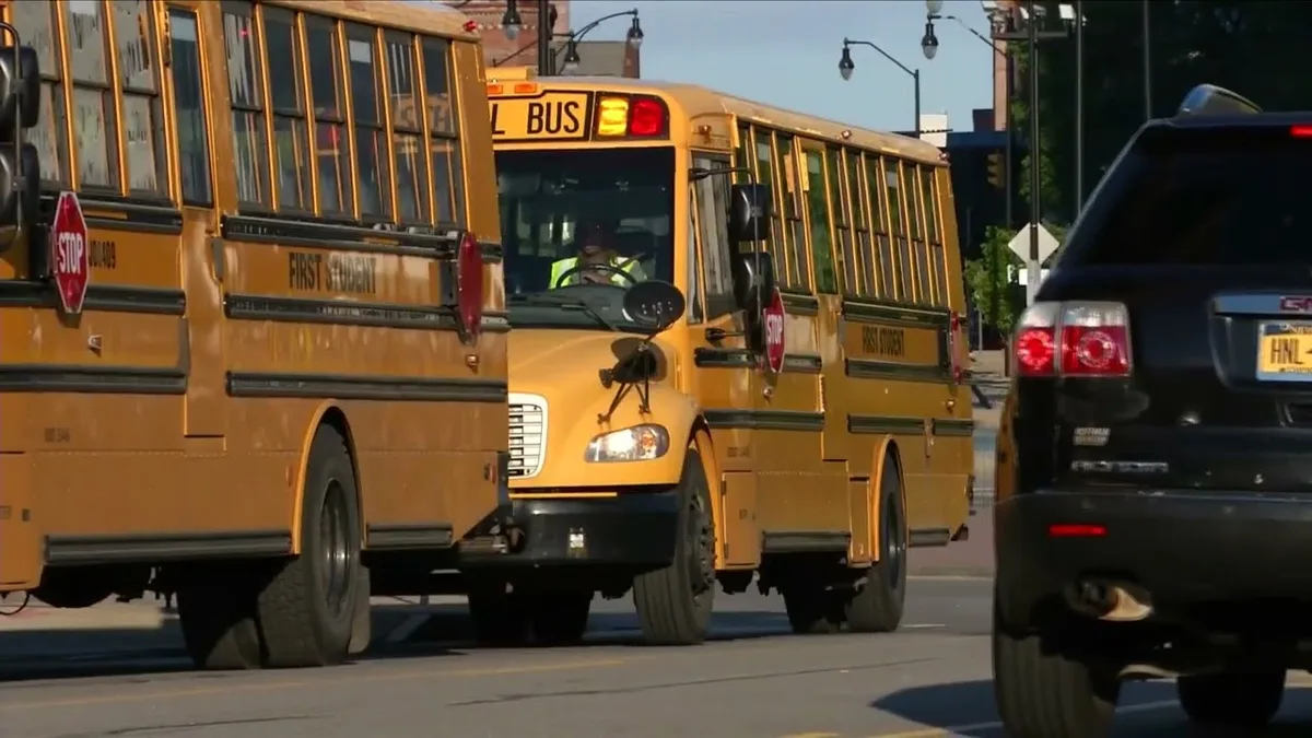 school bus amber and red flashing lights diagram