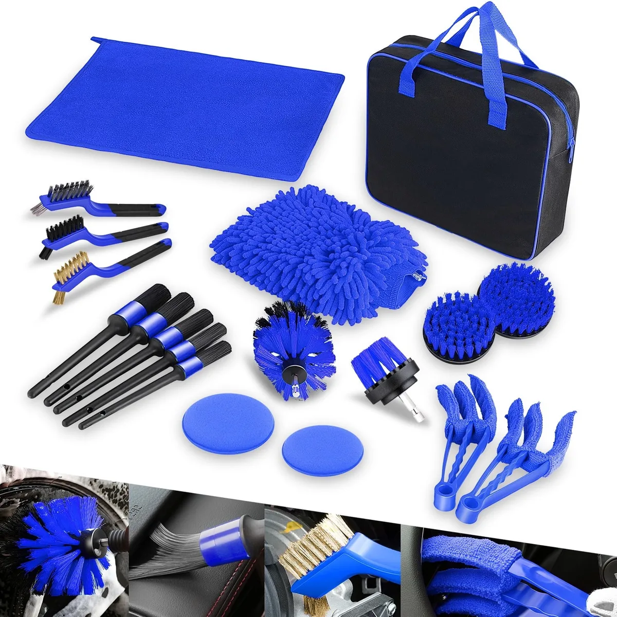 scratch-free car interior cleaning tools