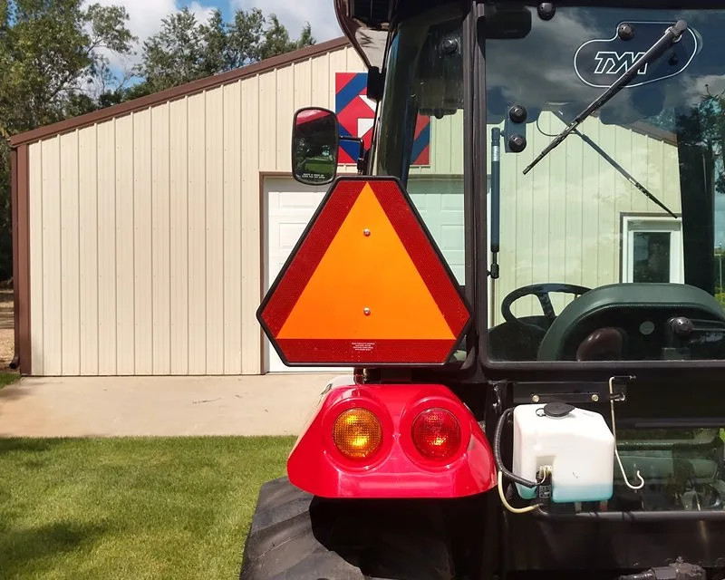 Slow-moving vehicle emblem