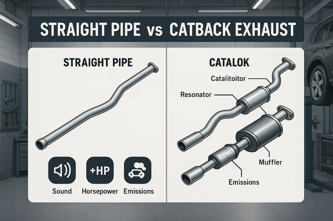 straight pipe exhaust vs muffler