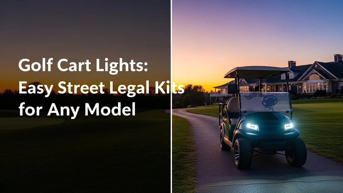 street legal golf cart equipment requirements