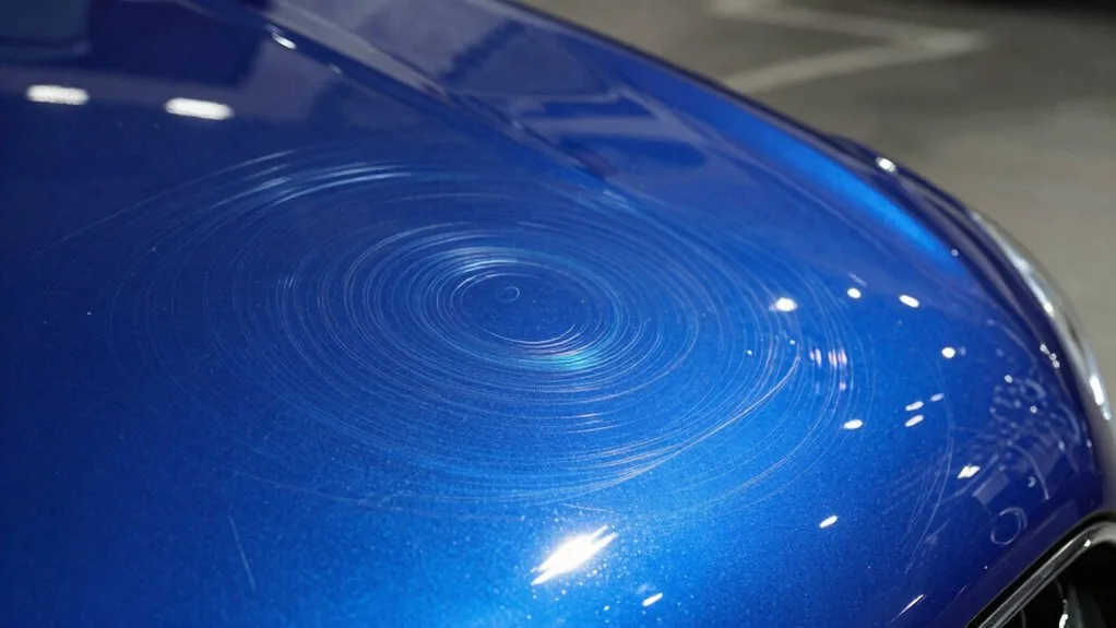 swirl marks on car paint from brush car wash