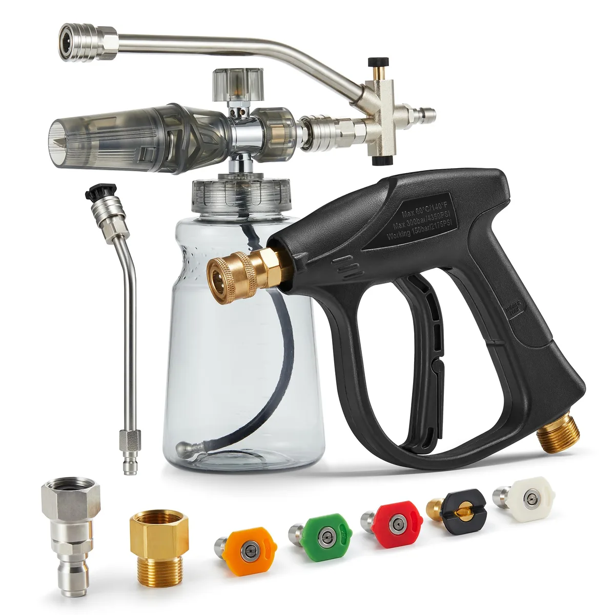 switchable foam gun for car wash