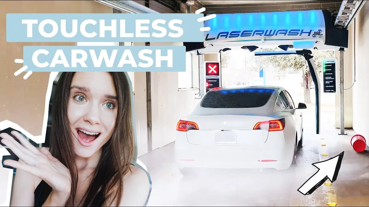 Tesla automatic car wash