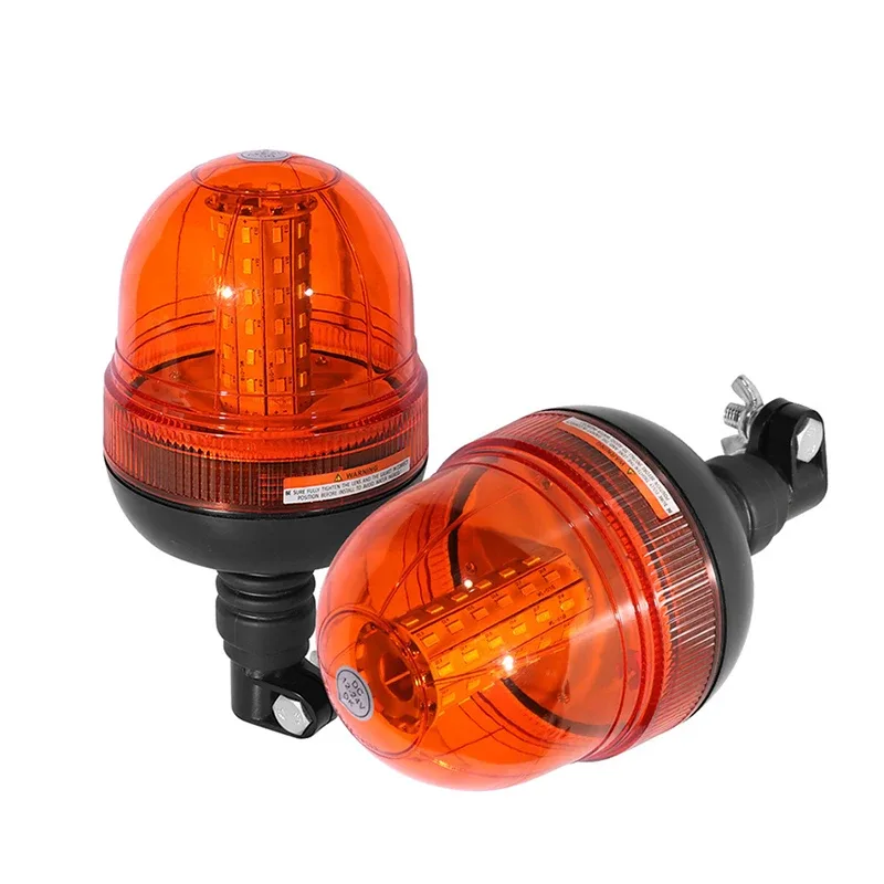 tractor towing implement with rotating beacon light
