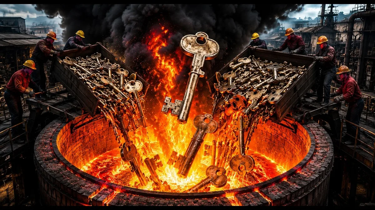 traditional metal key