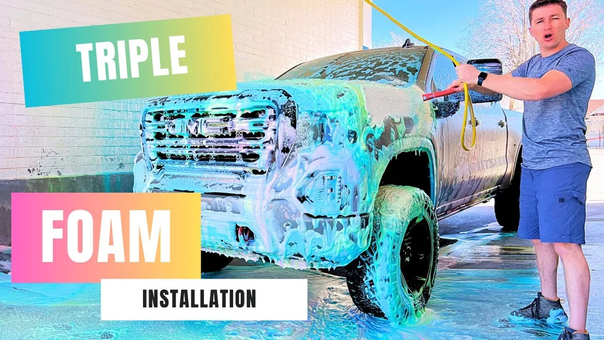 triple foam car wash