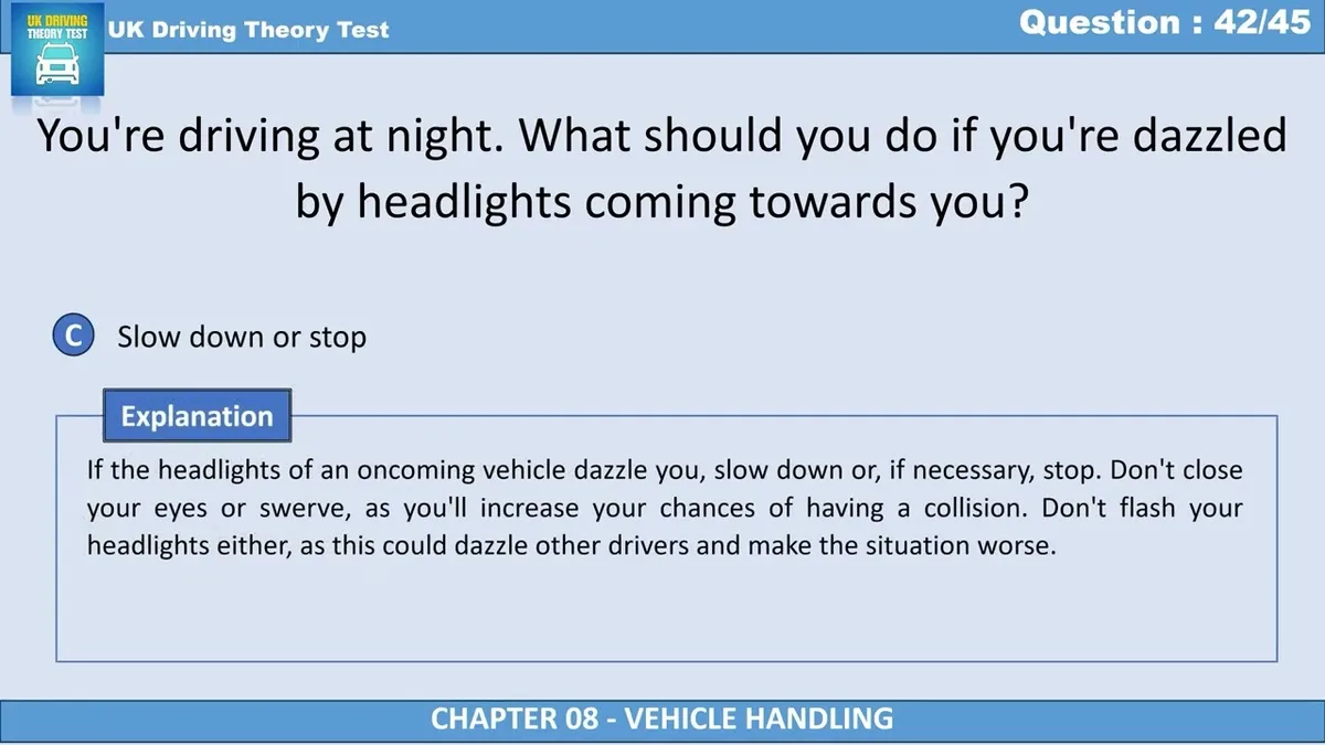 unsafe glare from auxiliary lights