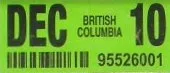 vehicle registration decal