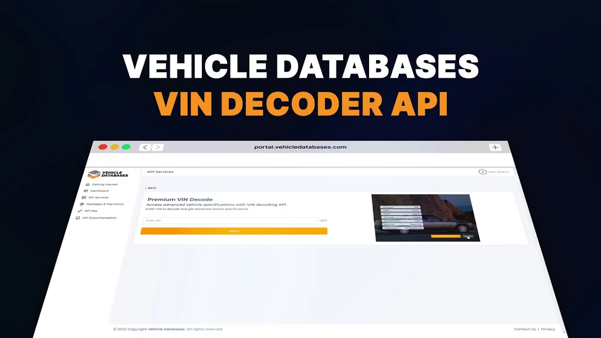 VIN decoder for RV chassis