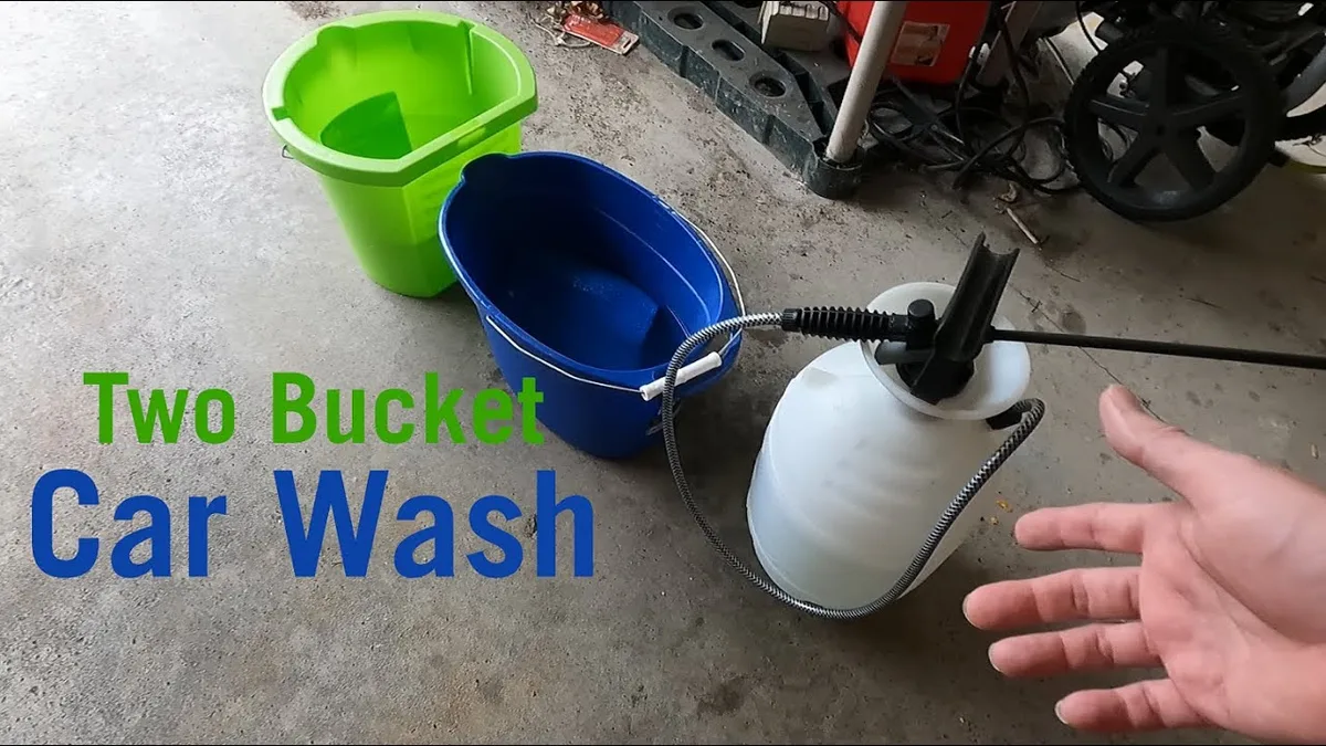 washing BMW car