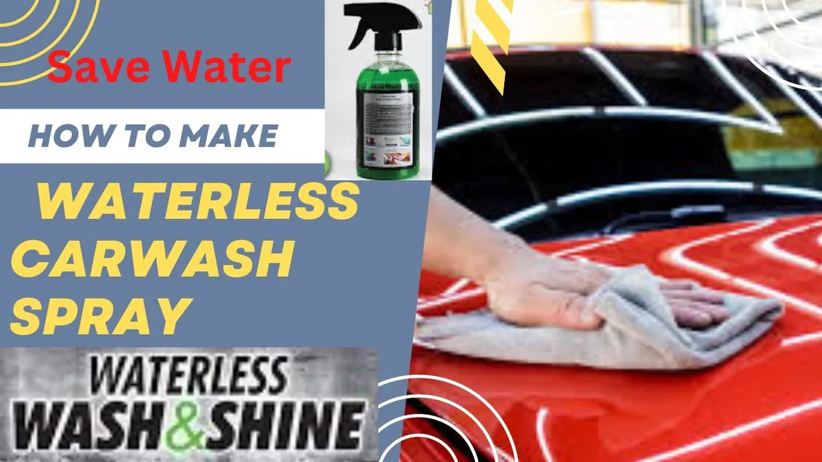 waterless car wash spray application