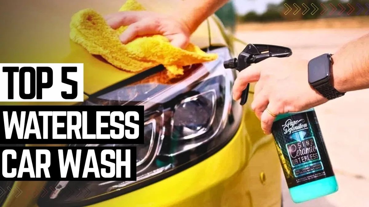 waterless car wash steps