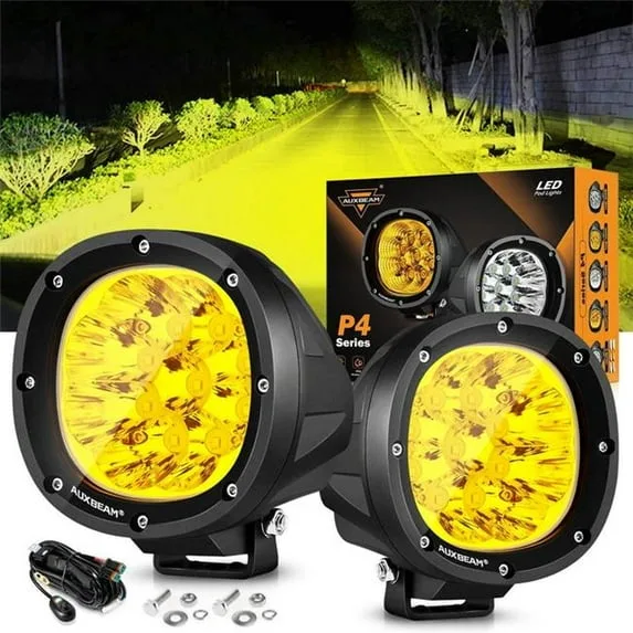 white amber auxiliary lights