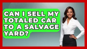 wrecked car with salvage title documentation