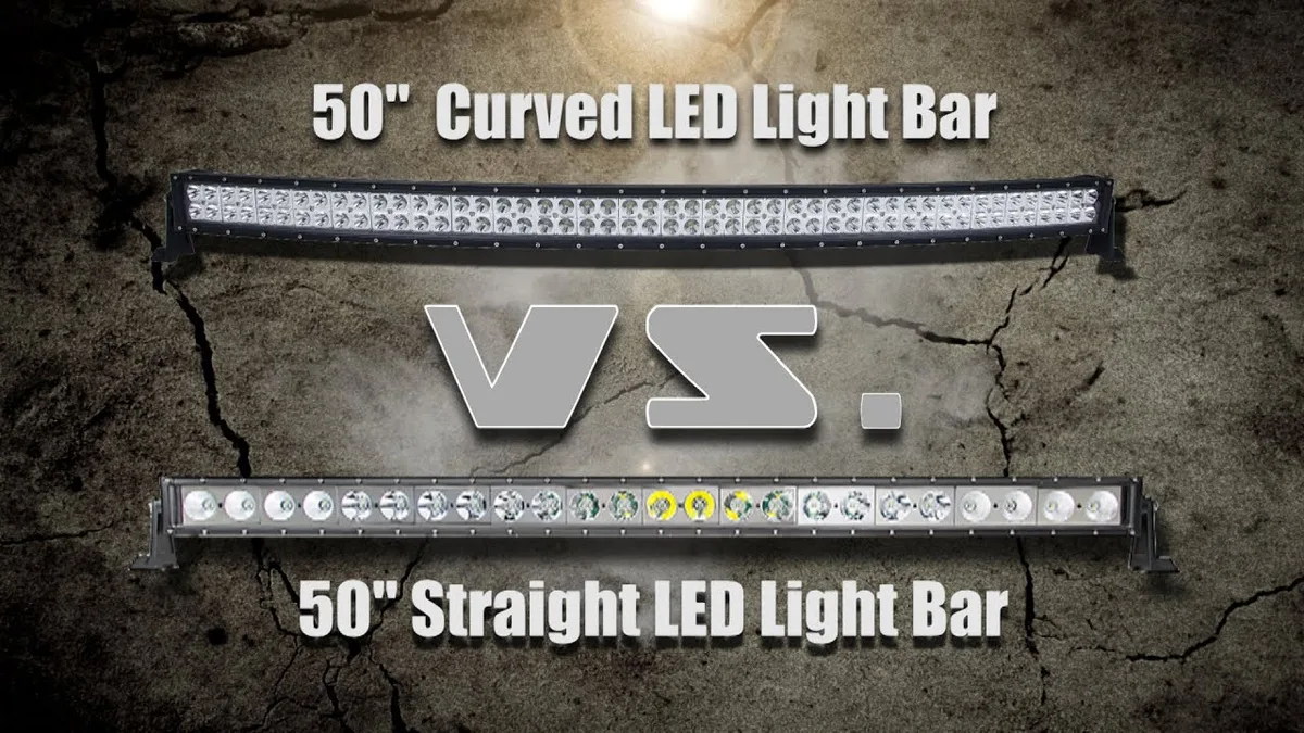 50 inch LED light bar on truck highway Guam