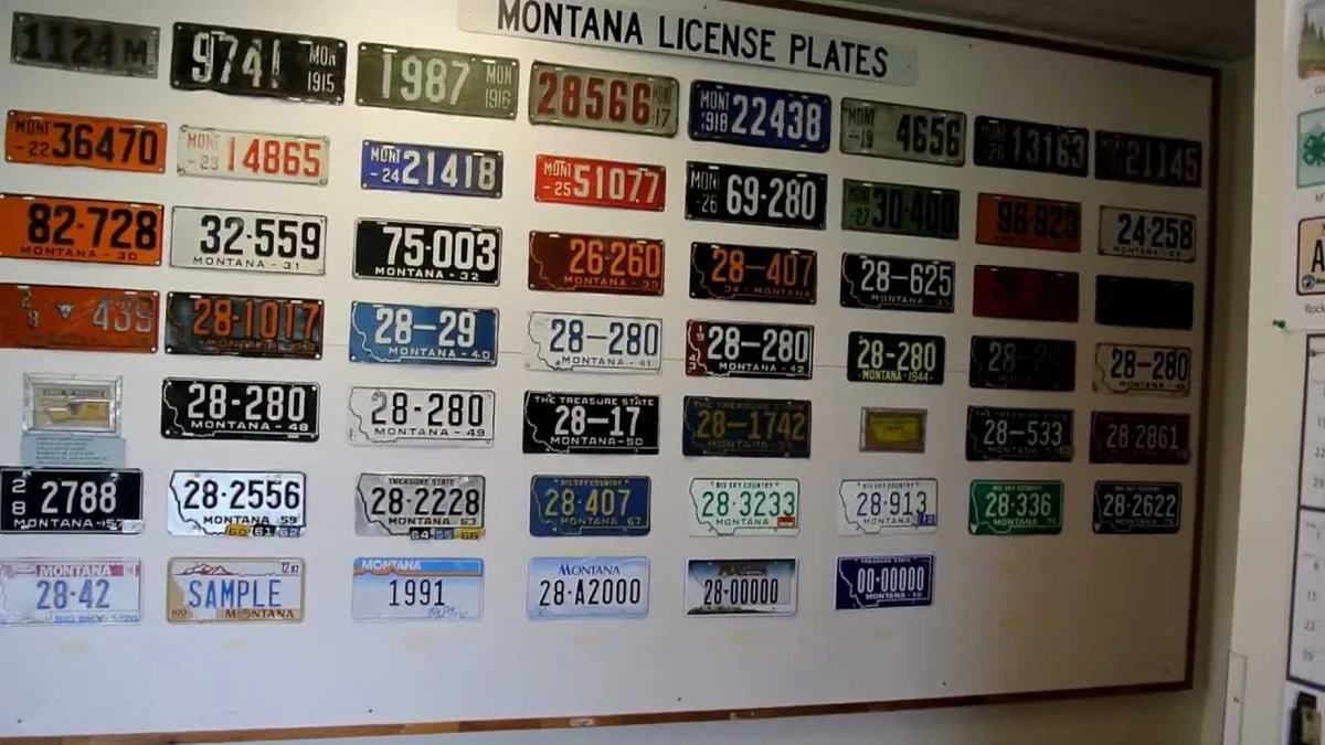 antique vehicle license plate