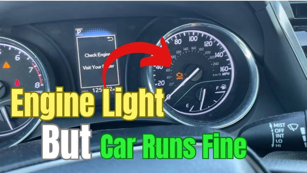 car check engine light on dashboard