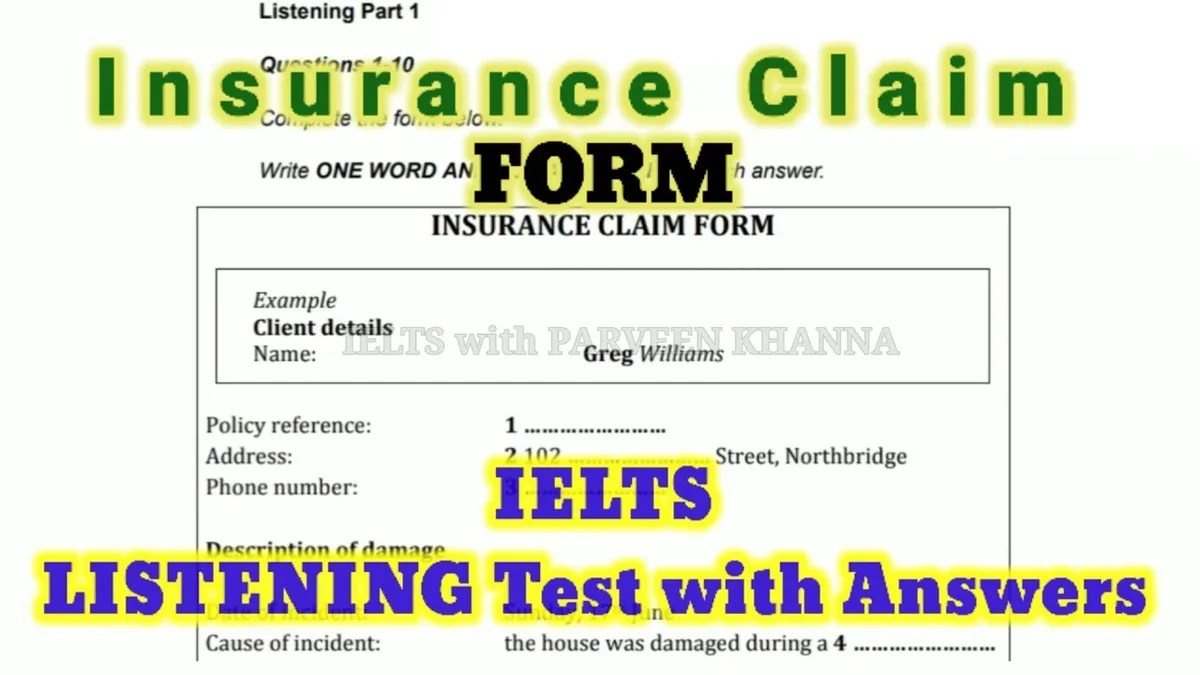 car insurance claim paperwork