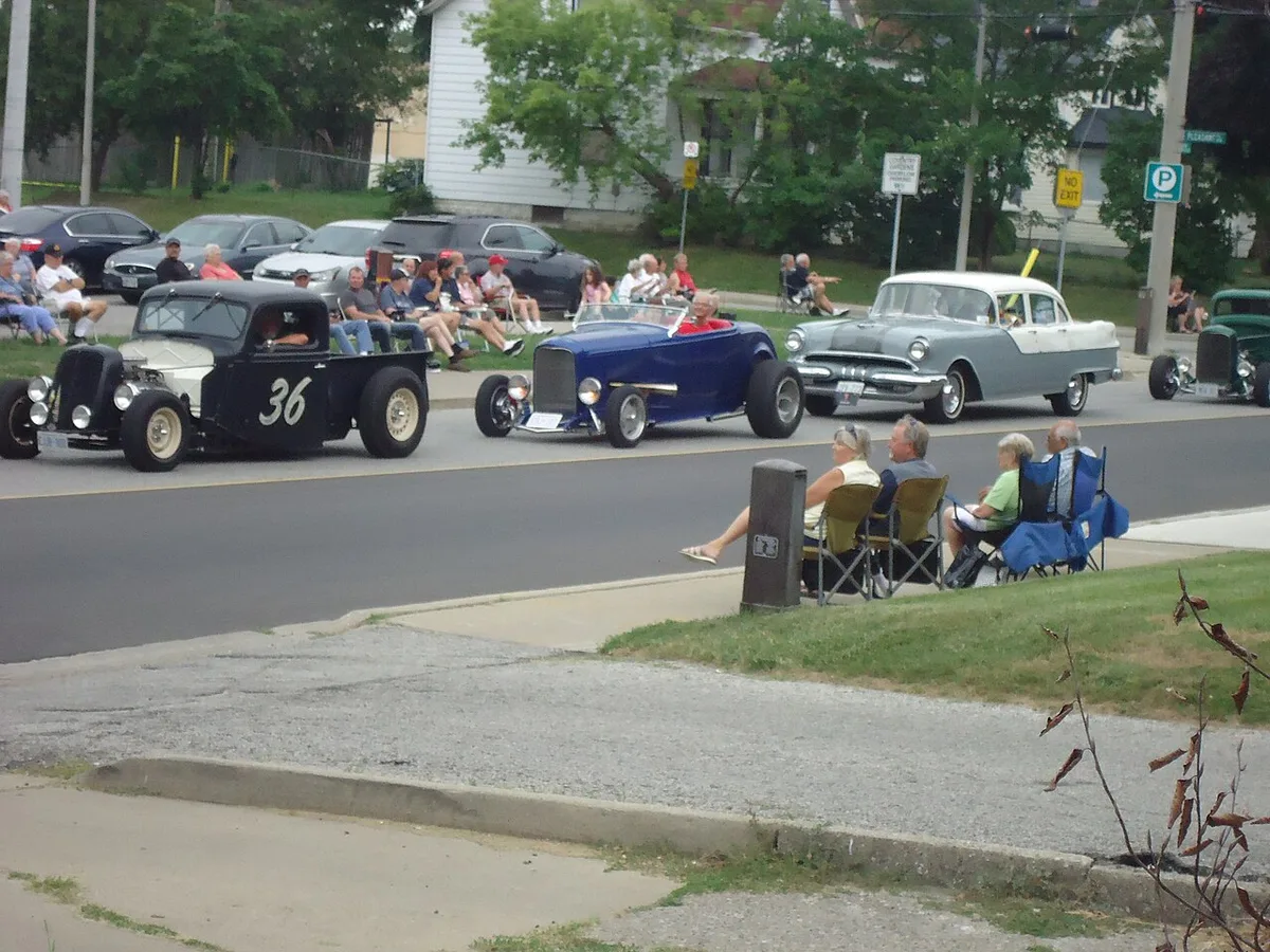 Classic car at parade Mississippi