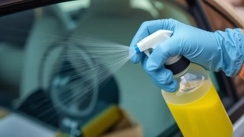 cleaning tinted car windows
