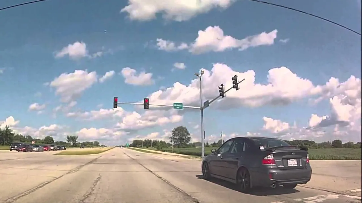 complete stop at stop line