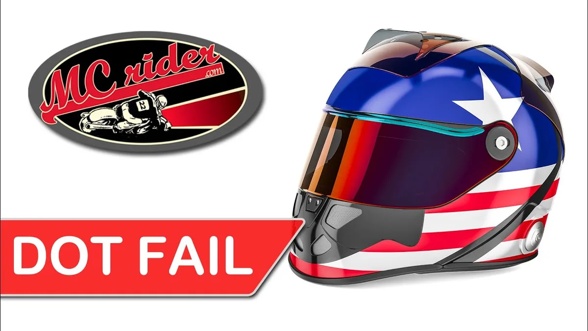 DOT-approved motorcycle helmet