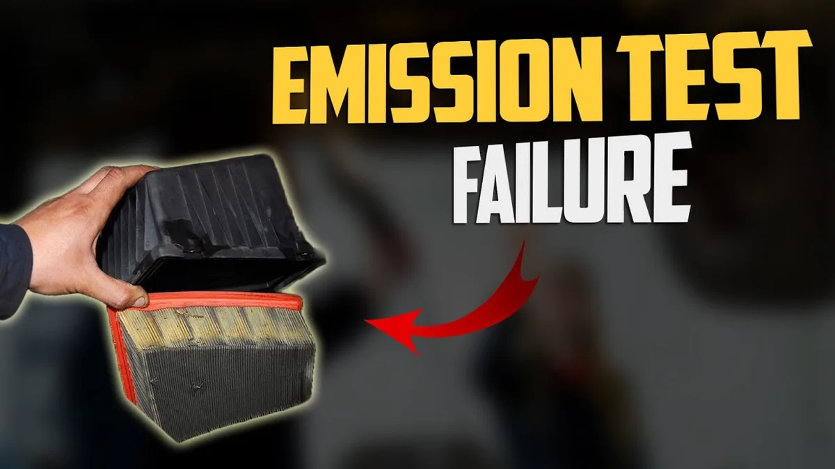 emissions test failure notice